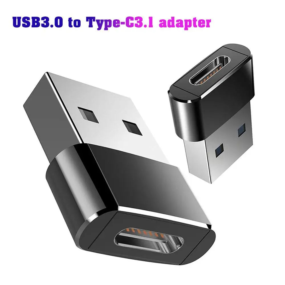 USB 3.0 Type-A to USB-C Female Adapter | Charge & Data Sync