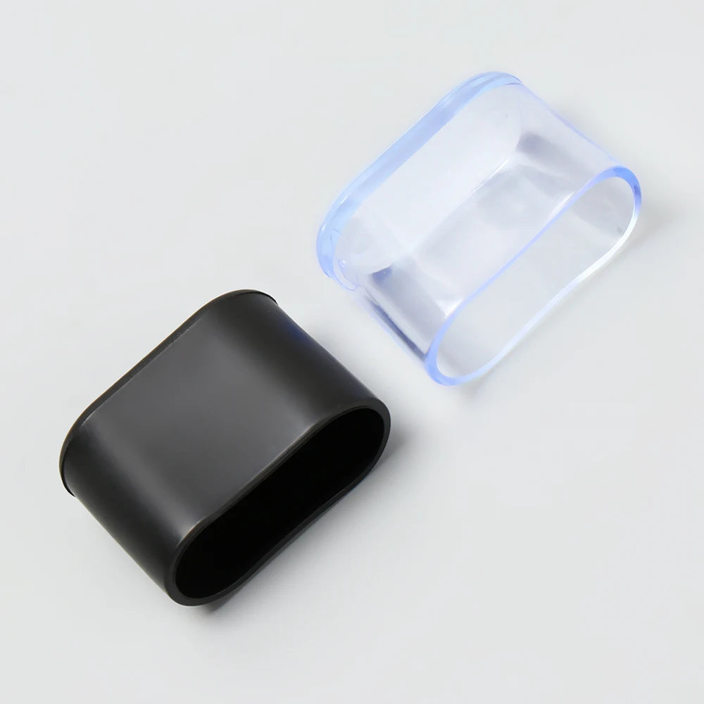 4pcs Non-Slip Oval Chair Leg Caps Feet Protector Pads Furniture Leveling Feet Mat Furniture Table Covers Socks Dust Cover Oasis Select
