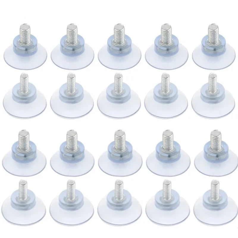 10pcs M6/M8 Screw Rubber Suction Cup with Screw Plastic Sucker Pad Holder Turn Nut Glass Table Tops Storage Tool Hooks Oasis Select