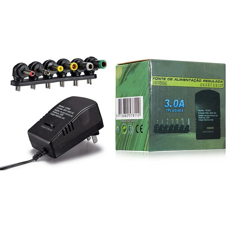 AC DC 220V To 12V Transformers USB Unviersal Power Supply 3V 5V 6V 9V 12V Adjustable Power Adapter Supply 3- 12 V Volt 30W Cable Oasis Select Number 3 EU Plug