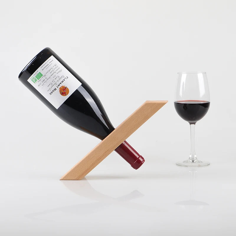 Home red wine rack decoration creative solid wood personality display stand wine rack modern simple wood storage bottle Oasis Select