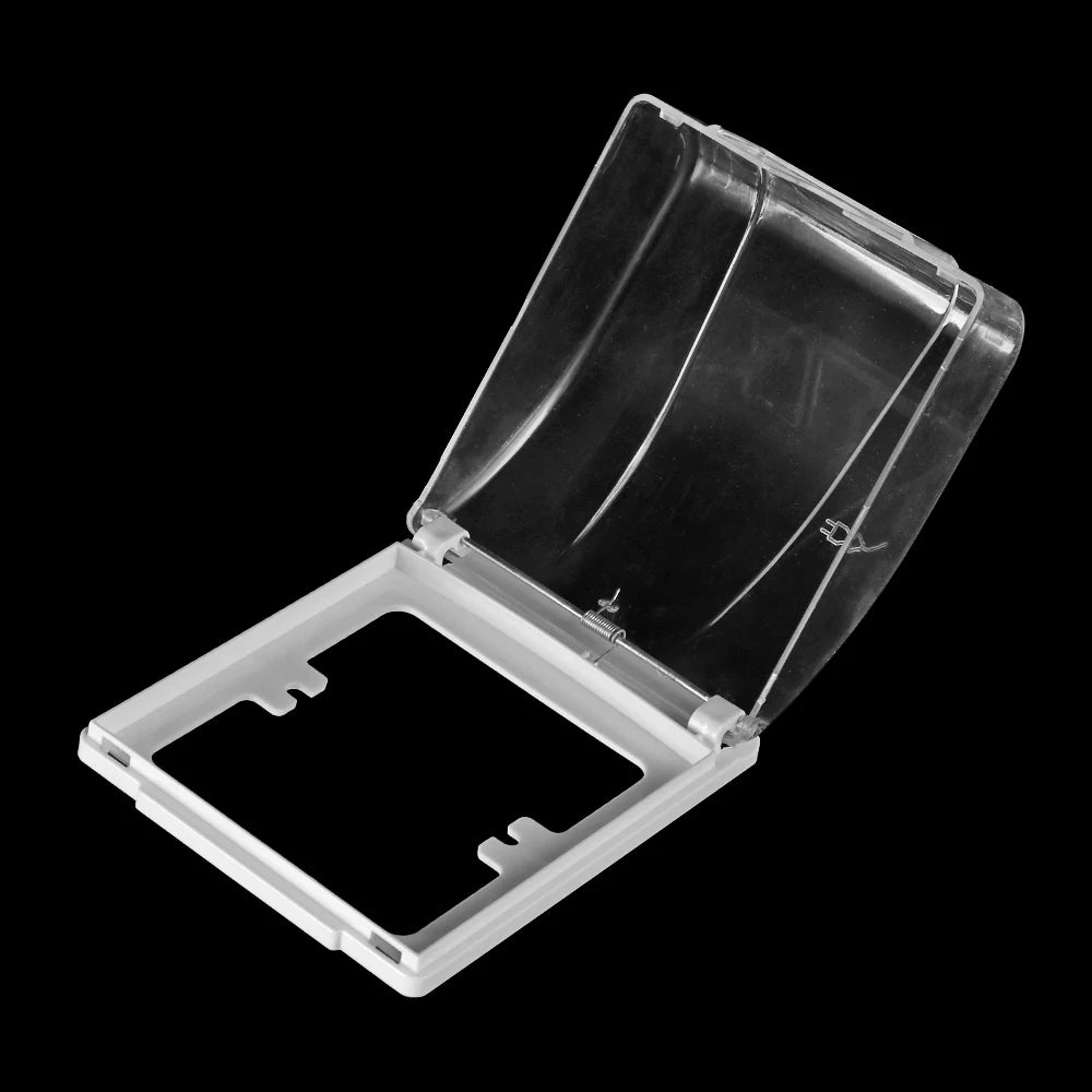Transparent 86 Type Switch protective Cover Switch Splash Box Power Outlet Box Socket Waterproof Box For Kitchen Toilet Bathroom Oasis Select