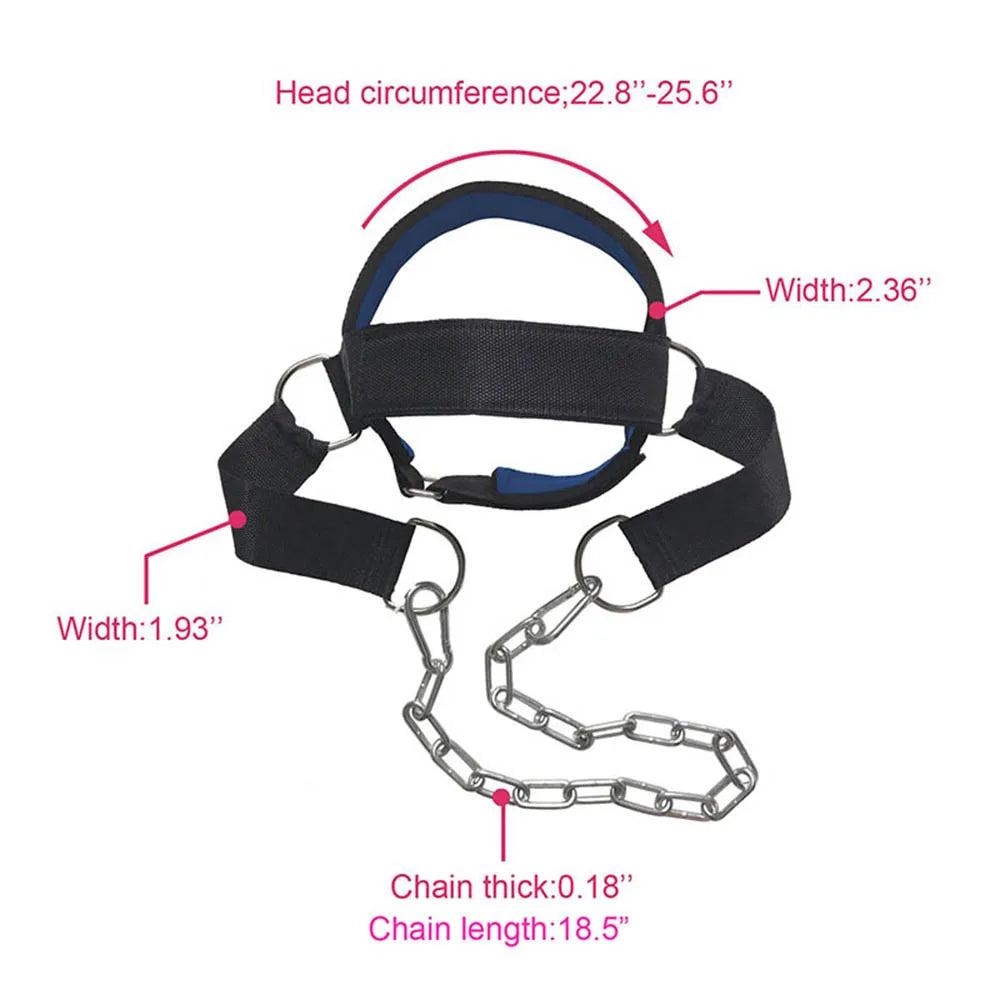 Head Neck Training Head Harness Body Strengh Exercise Strap Adjustable Neck Power Training Gym Fitness Weight Bearing cap Oasis Select