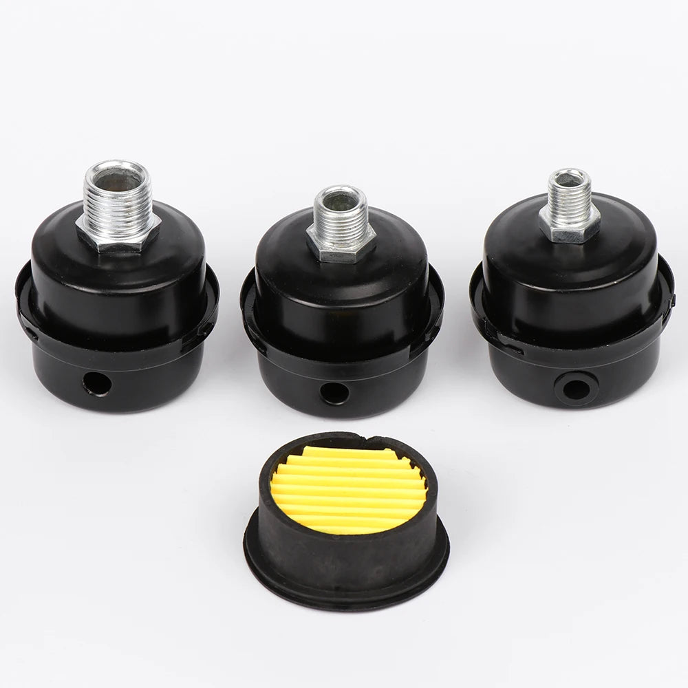 12.5mm 16mm 20mm Air Filter Air Compressor Spare Parts Metal Intake Filter Squelch Muffler 1/2 '' 5/8 "3/4 '' Thread M12 Oasis Select