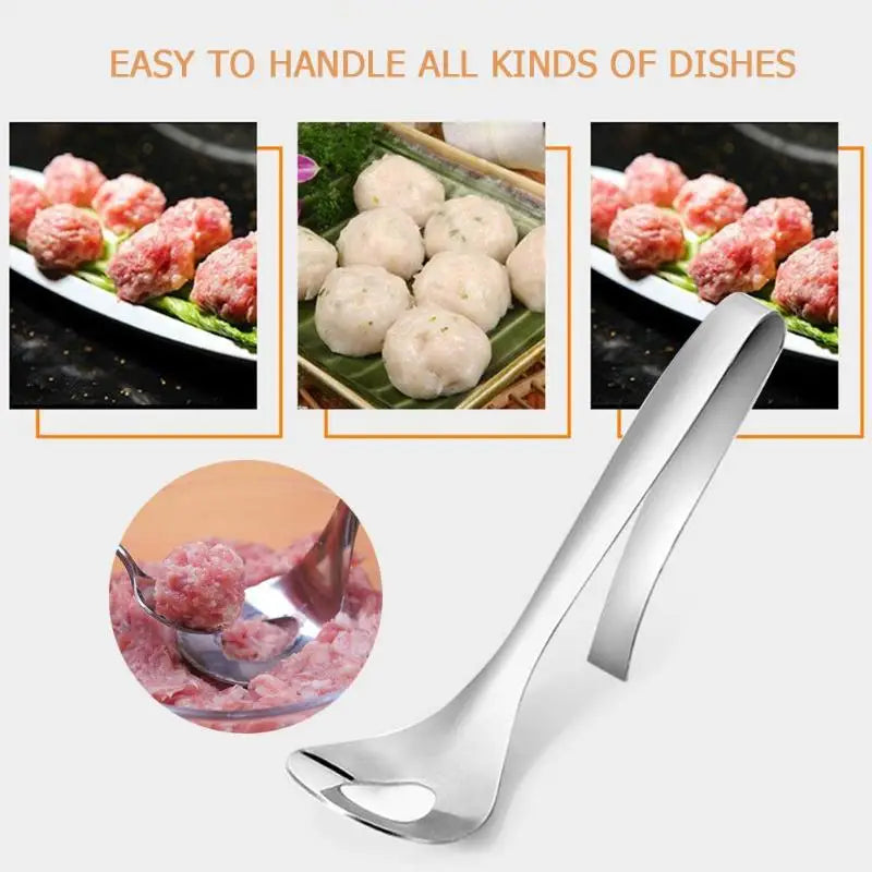 Non-Stick Meatball Maker Kitchen Meatball Maker Stainless Steel Meat Tools Non-Stick DIY Fish Meat Meatballs Spoon Mold Tools Oasis Select