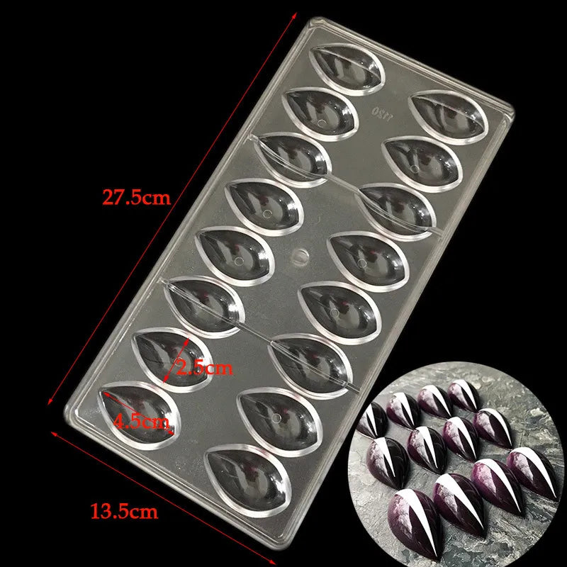 3D Chocolate Bar Molds Polycarbonate Tray for Plastic Moldes Para Solid Chocolate Moulds Form Bakery Baking Mold Pastry Tools Oasis Select water