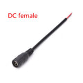 DC Power Pigtail Cable 12V Power Supply Copper Wire 5.5x2.1mm Male Female Connectors For LED Driver DVR Rearview Monitor Oasis Select DC female 1PCS