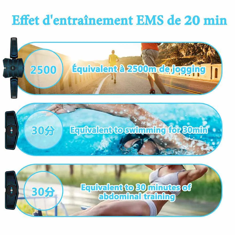 EMS Electrical Muscle Stimulator Press Machine Abdominal Belt Electrostimulation Fitness Slimming Abs Trainer Fitness Equipment Oasis Select