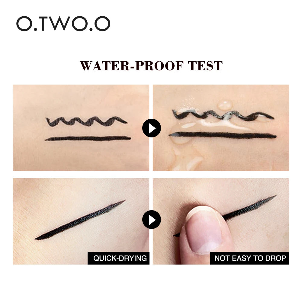 O.TWO.O Double-Ended Stamp Eyeliner – Waterproof Black Pen