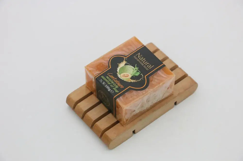 Natural Handmade Soap Bamboo Charcoal Oil Control Facial Cleaning Soap Chamomile Volcanic mud Hydrating Exfoliating Bath Soap Oasis Select Cantaloupe China Mainland