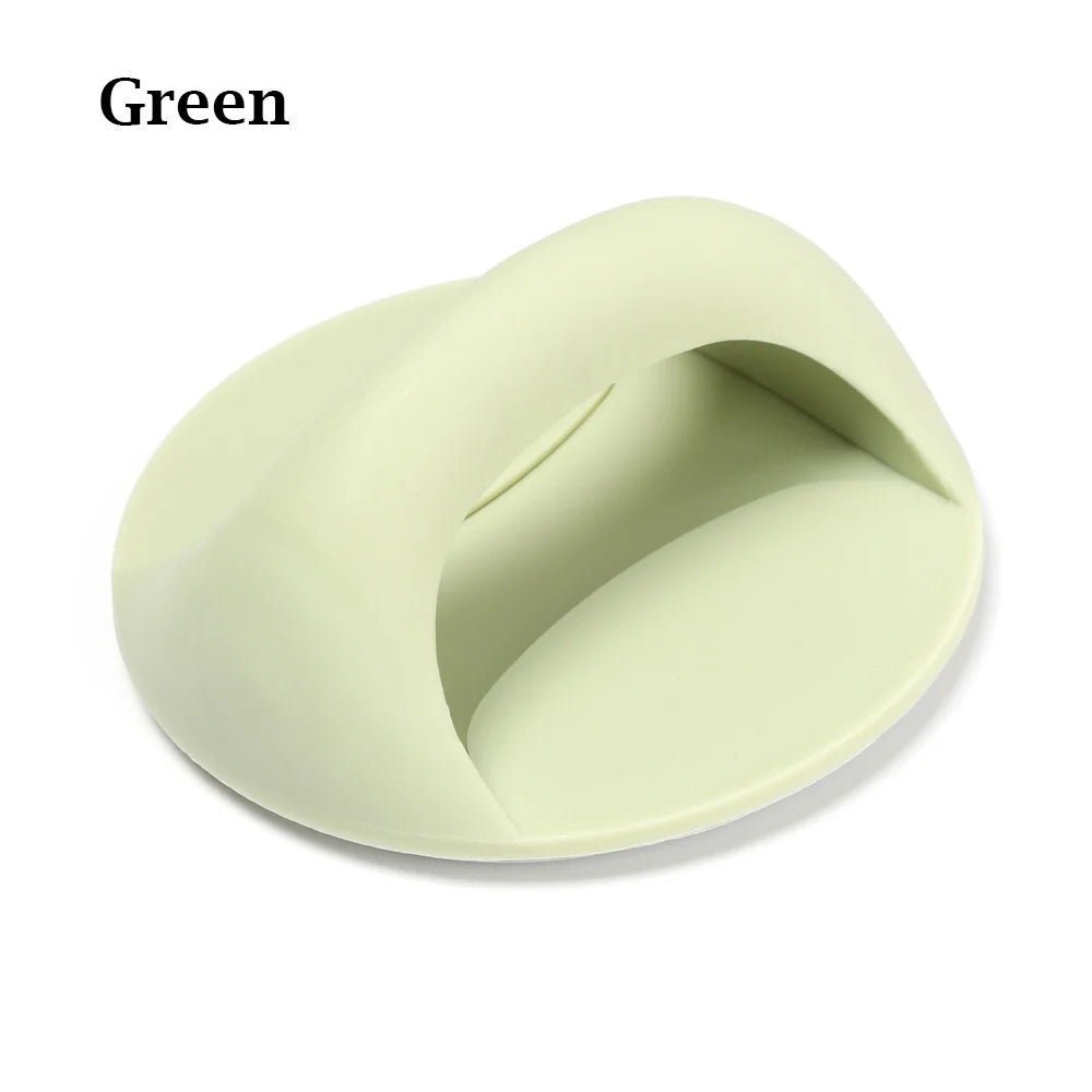 Round Auxiliary Knobs Cabinet Suction Cup Handle Window Sliding Door Self-adhesive Wardrobe Pulls Refrigerator Handle Oasis Select Green