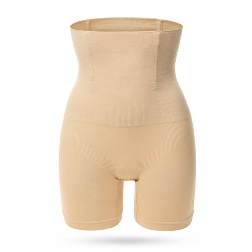 Women Shaper Yoga Shorts High Waist Body Shaper Underwear Slimming Shapewear Tummy Control Knickers Panty Seamless Boyshort Oasis Select Beige S