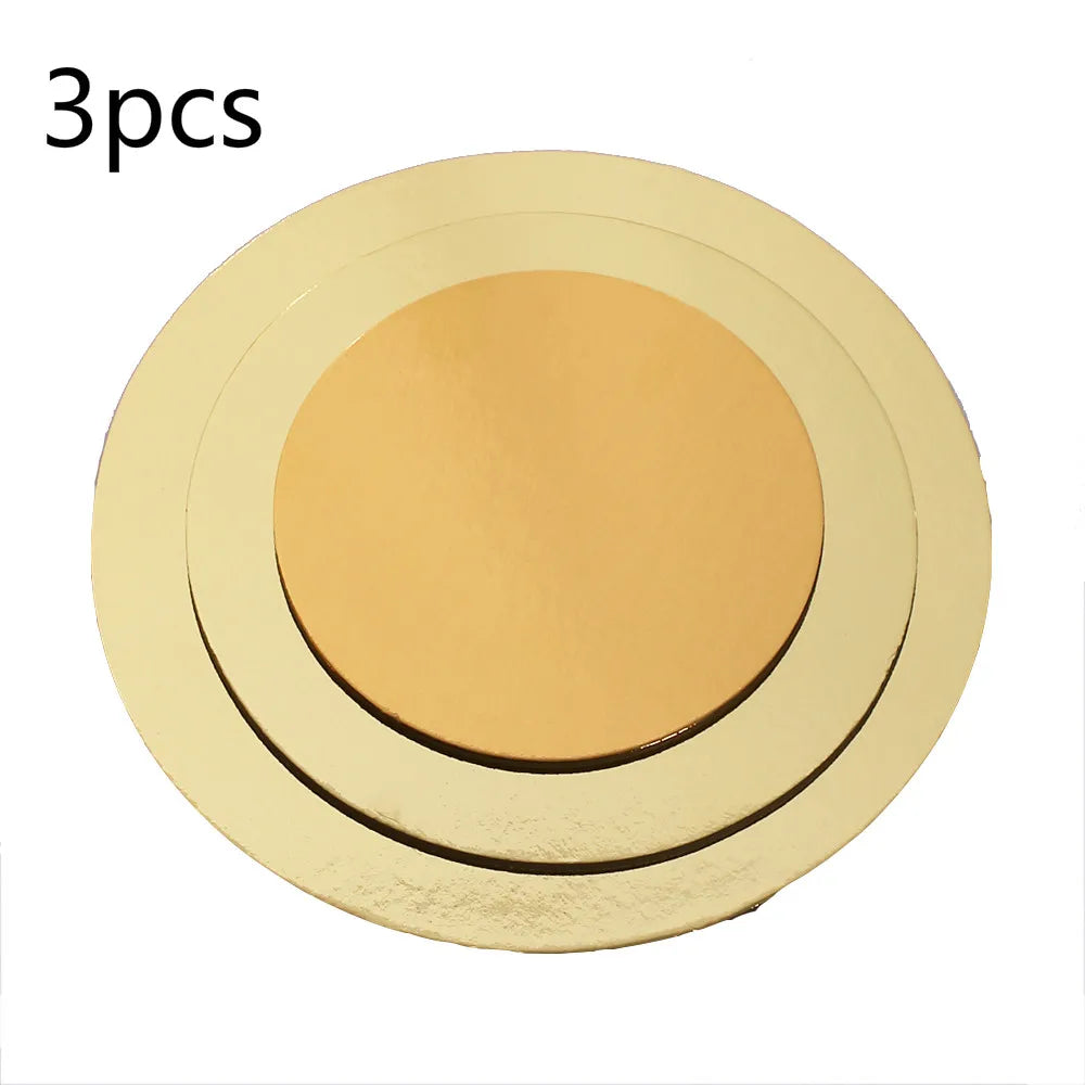 Round Cake Boards 6/8/10 Inch – Baking Mats, Bases & Liners Round Cake Boards Oasis Select 3pcs Gold