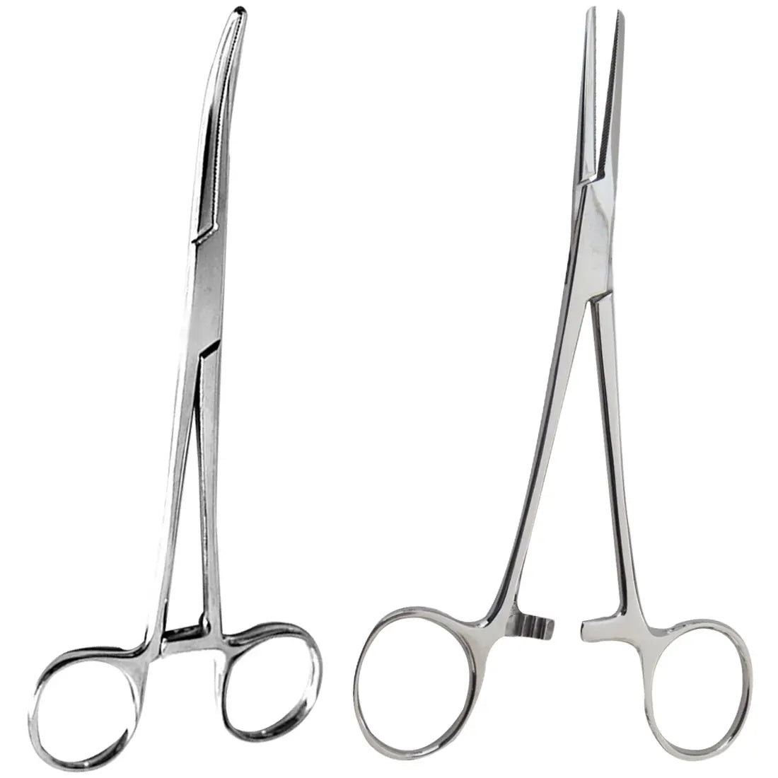 16/18/20CM Bent-nose/Straight Curved Stainless Steel Locking Elbow Scissors Pliers Hemostatic Forceps Clamp Pliers Oasis Select