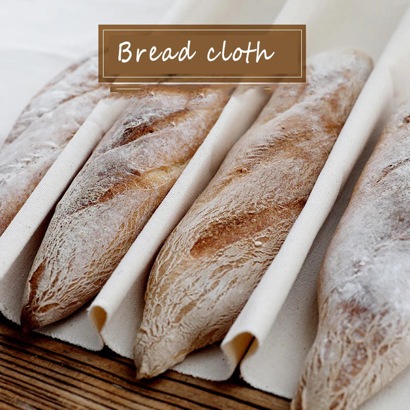 French Fermented Cotton Cloth Proofing Flax Dough Bakers Pans Proving Bread Baguette Baking Mat Pastry Kitchen Tools Oasis Select