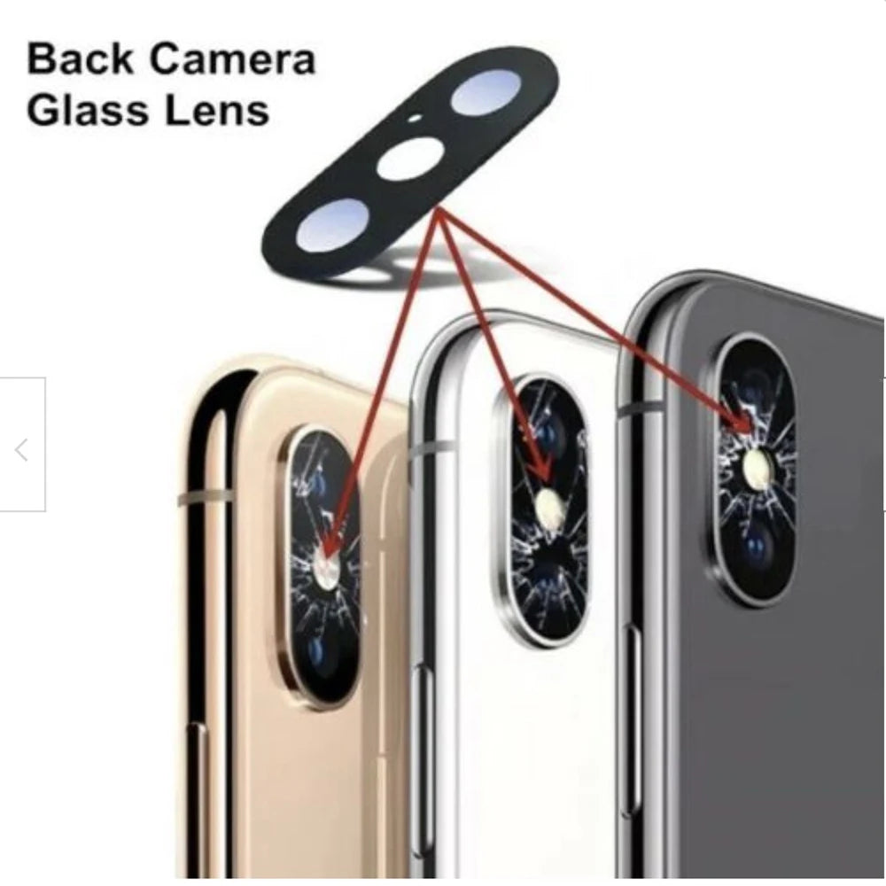 iPhone X XS XS Max XR Rear Camera Lens Glass + 3M Adhesive