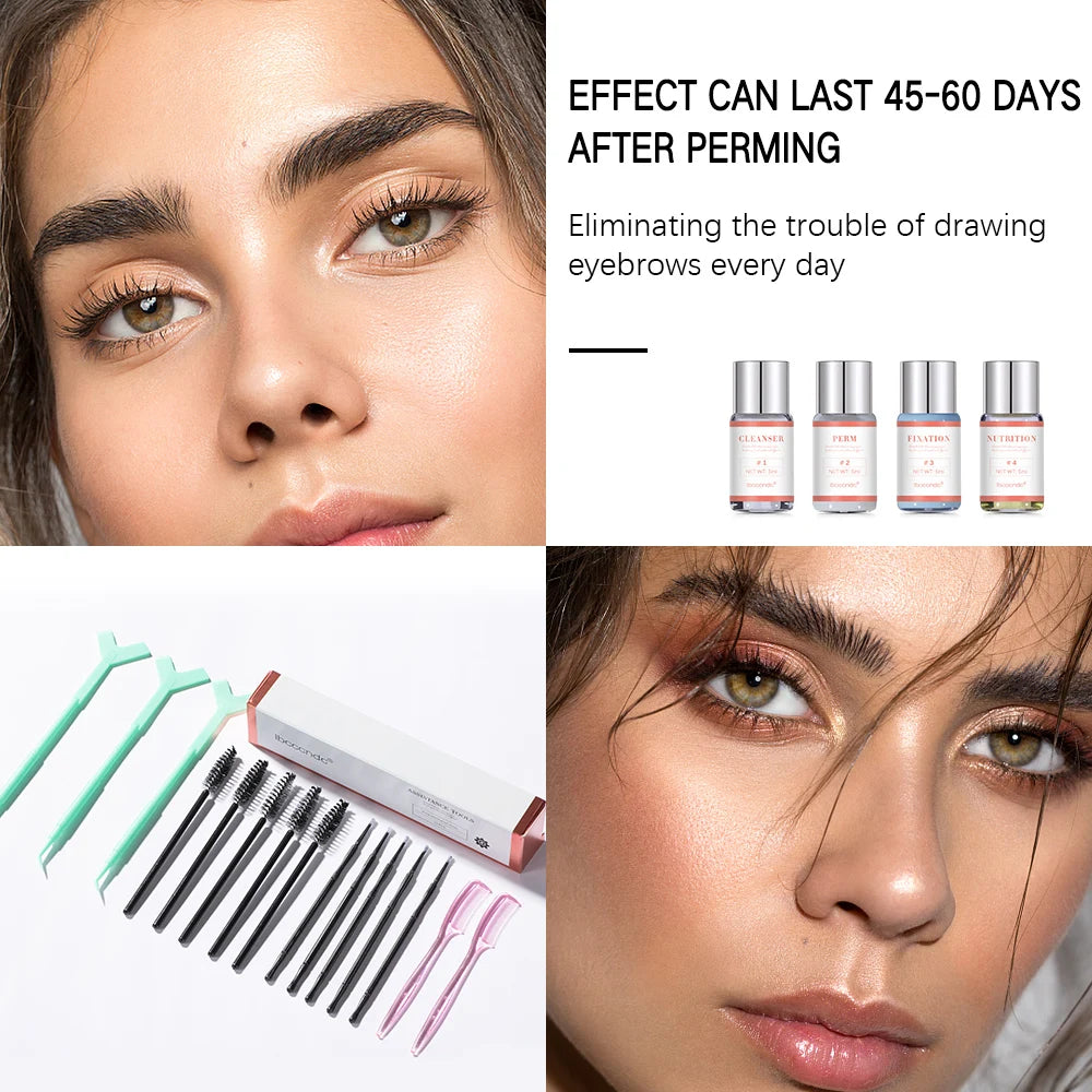 New Eyebrow Perm Kit Semi-Permanent Brow Lamination Brows Lifting Perming Setting Cream Tools Set Salon Home Use Oasis Select