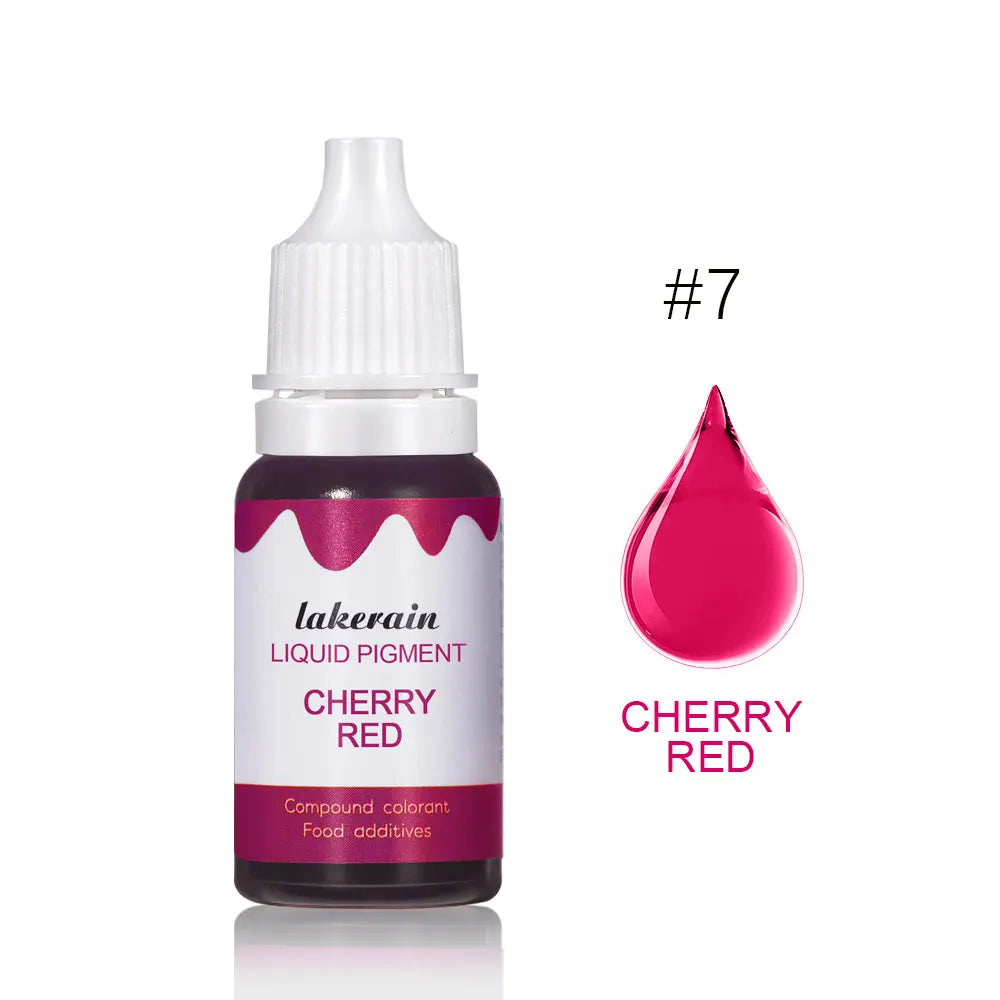 10ml Lip Gloss Liquid Pigment Flavor Essence Oil Drop for Clear Lip Gloss Base Gel Lip Glaze Odorless Moisturizing Lipgloss Base Oasis Select liquid pigment 7