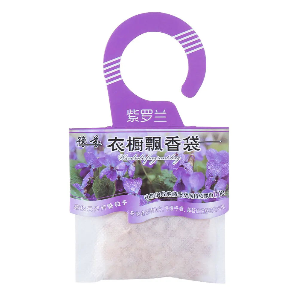 Natural Fragrances Hanging Spices Bag Wardrobe Deodorizing Paper Sachets Aromatherapy Bag Cabinet Air Fresheners Oasis Select Violet1