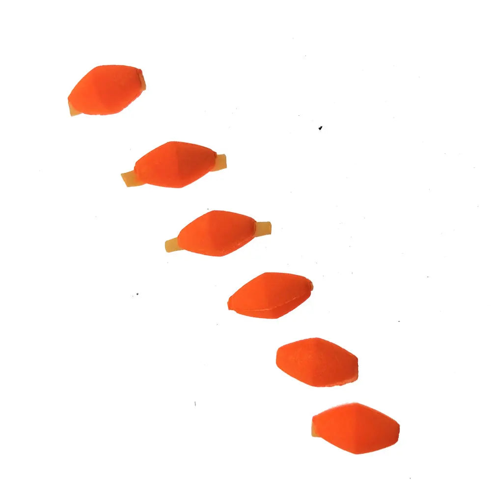 6PCS Fluorescent Orange/Yellow Fly Fishing Tube Float Foam Strike Indicators High Visibility Oasis Select