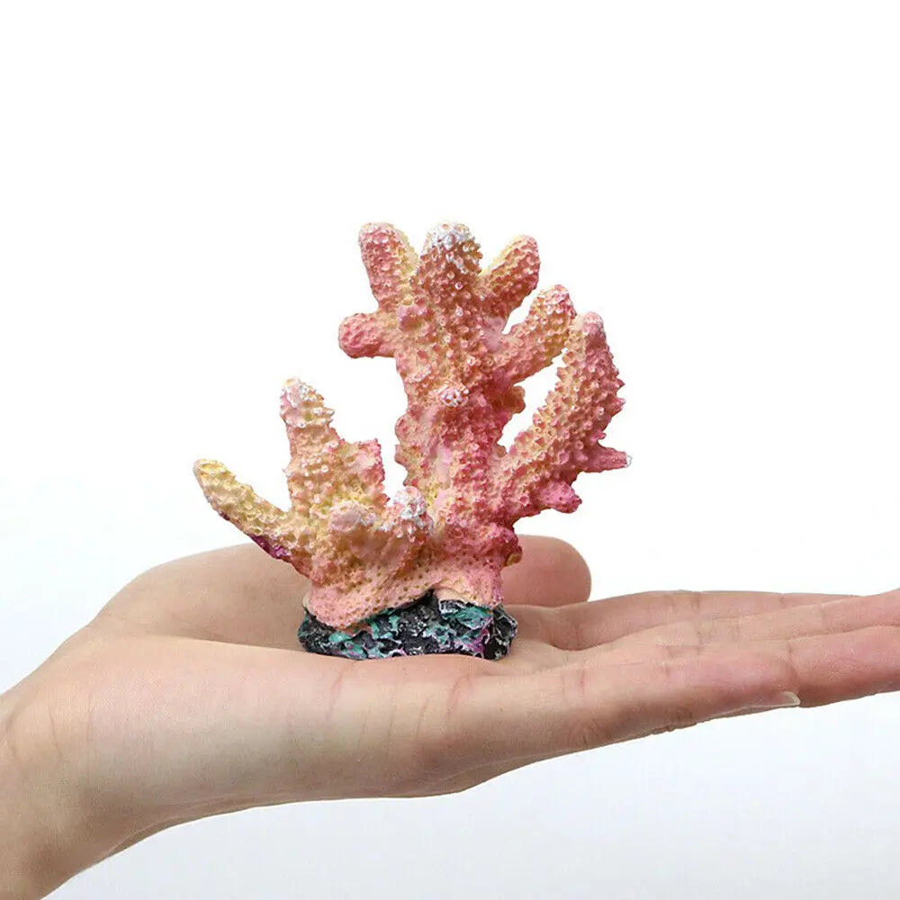 Artificial Coral Fish Tank Decoration Emulates Starfish Resin Reef Landscape Aquarium Decoration Craft Tabletop Decoration Oasis Select