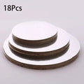 6/8/10inch Round Cake Board Circle Base Cupcakes Stand Paper Cases Liners Party Pastry Baking Mat Decorations Oasis Select 18pcs Sliver