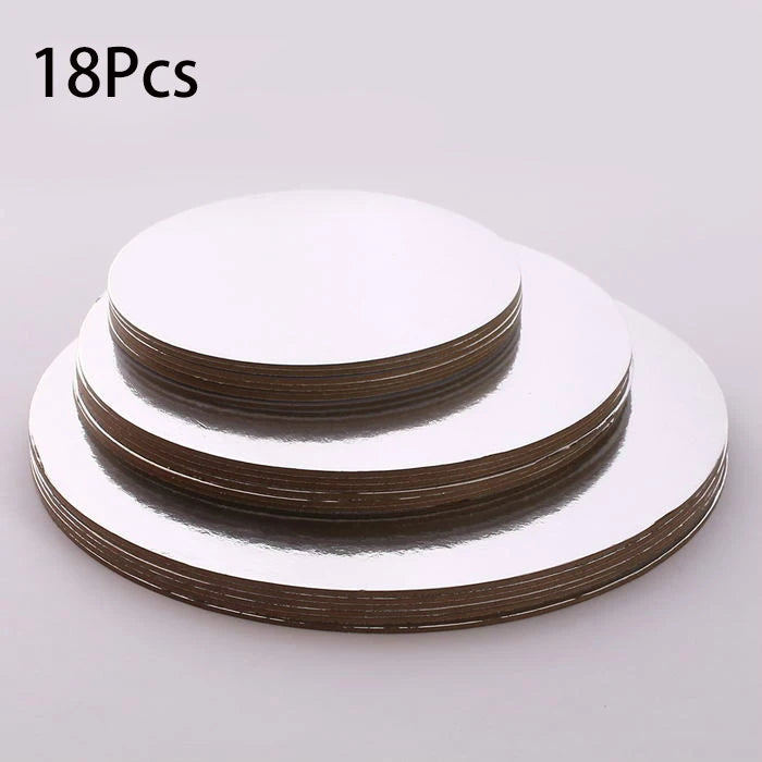 Round Cake Boards 6/8/10 Inch – Baking Mats, Bases & Liners Round Cake Boards Oasis Select 18pcs Sliver