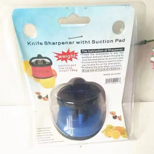 Little yellow duck multifunctional knife sharpening artifact suction cup kitchen fast and simple knife sharpening stone Oasis Select Blue M