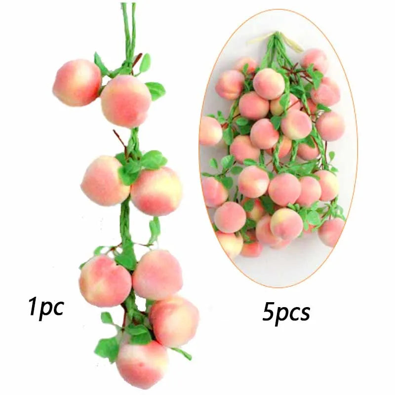 Artificial Simulation Food Vegetables Fake Chili Pepper Fruits Grapes