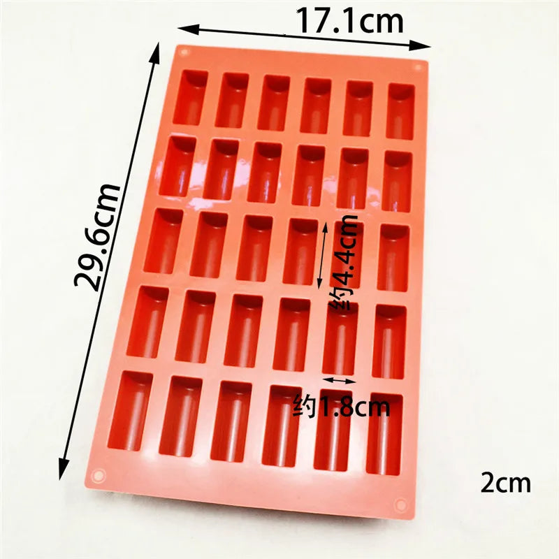 30 Holes Silicone Cake Mold Chocolate DIY Cake Baking Decorating Tools Desserts Cakes Mould Candy Bakeware Molds Mini Cake Pan Oasis Select