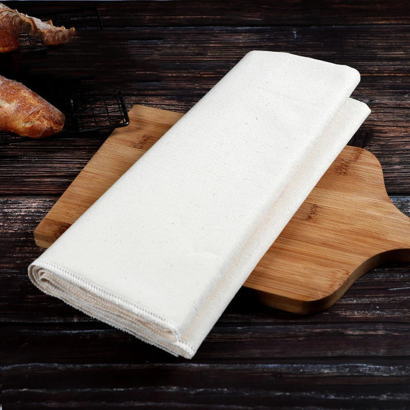 French Linen Baguette Proofing Cloth – 47"×27.5" Baker's Couche Bread Proofing Cloth Oasis Select