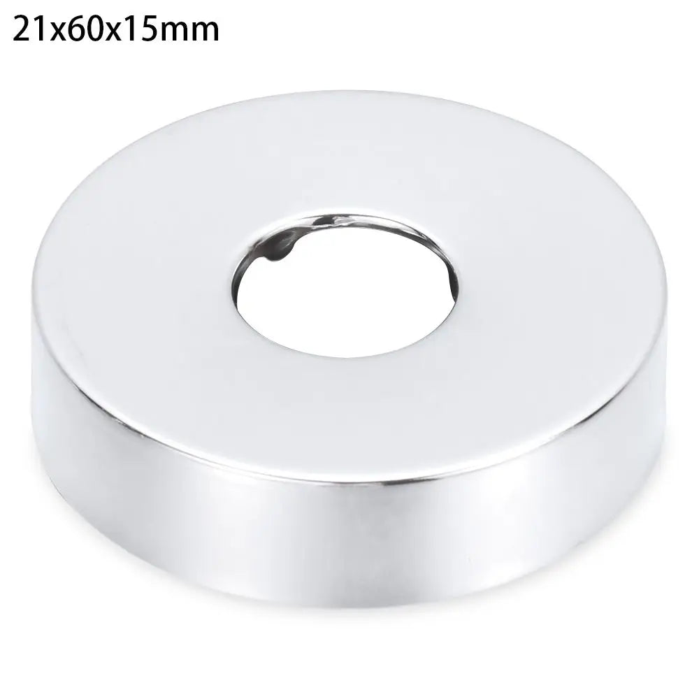 1Pcs Stainless Steel Water Pipe Wall Covers Self-Adhesive Shower Faucet Decorative Cover Chrome Finish Bathroom Accessories Oasis Select 21x60x15mm