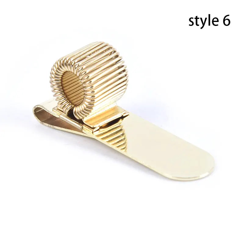 Metal Spring Pen Holder Pocket Clip – 1/2/3 Holes