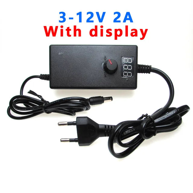 AC DC Power Supply Adjustable 3V 5V 9V 12V 24V 36V 1A 2A 5A 10A Led Power Supply Adapter 12 24 220 V Volt Transformer 5V 12V 24V Oasis Select 3V - 12V 2A US Plug