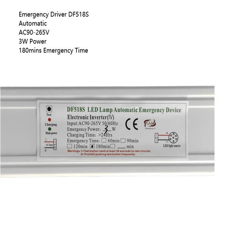 SHINEKNOT 3W LED Emergency Downlight | 3Hr Backup AC90-280V