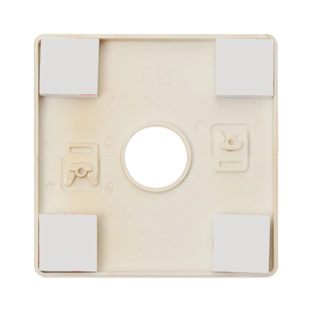 86Type ABS Wall Wire Hole Cover Air-conditioning Dust Pipe Plug Reserved Drill Hole Panel Decor Office Desk Hole Cap Hardware Oasis Select