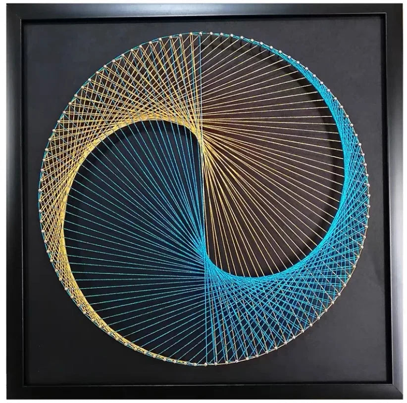 Geometry nail winding painting DIY material package wool winding painting hand decorative yarn string silk gift Oasis Select finished product 10
