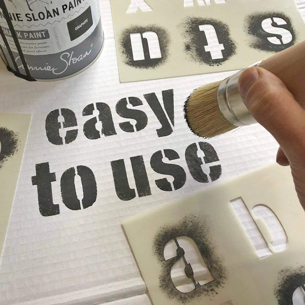 62pcs 5 Inch Letter and Number Stencils Reusable Washable Alphabet Stencils Environment-friendly PET Art Craft Templates Oasis Select