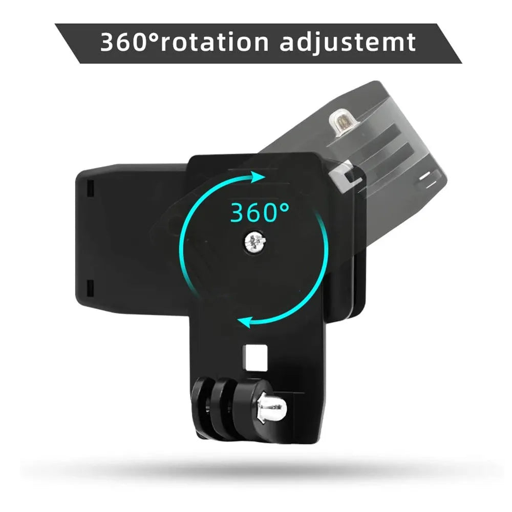 360° Backpack Strap Clip Mount for GoPro & Action Cameras