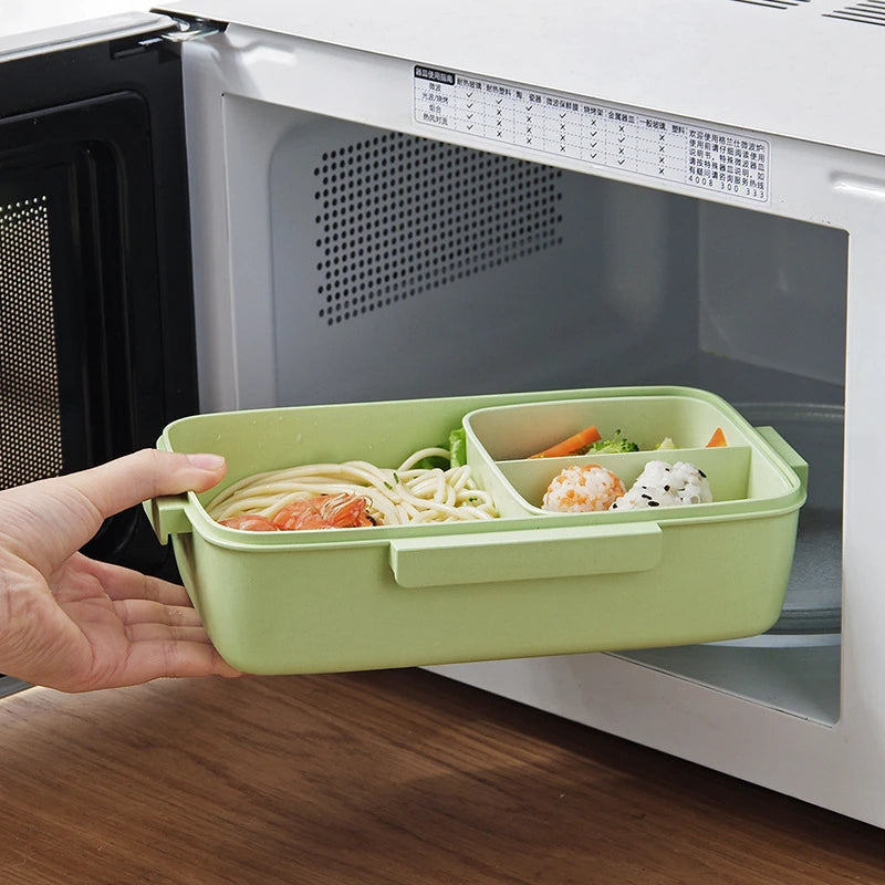 Bamboo Fiber Bento Lunch Box – BPA Free, Microwavable, Leakproof Bento Lunch Box Oasis Select