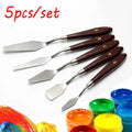 5-Piece Stainless Steel Palette Knife & Baking Spatula Set Spatula & Palette Set Oasis Select Default Title