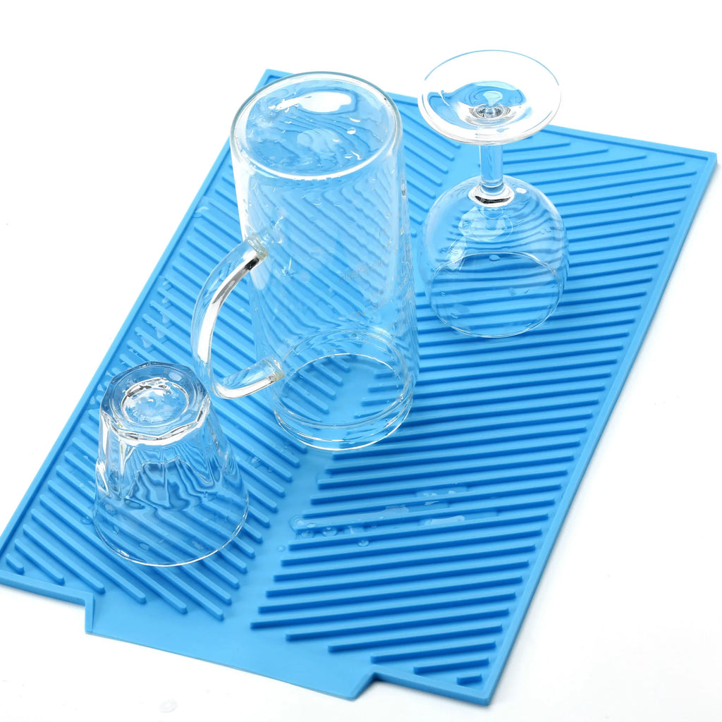 4-Pack Silicone Dish Drying Mat – Non-Slip & Heat Resistant Silicone Drying Mat Oasis Select