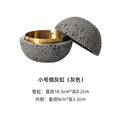 2021 new Cement ashtray creative personality trend anti fly ash with cover living room home office decoration ashtray Oasis Select grey small