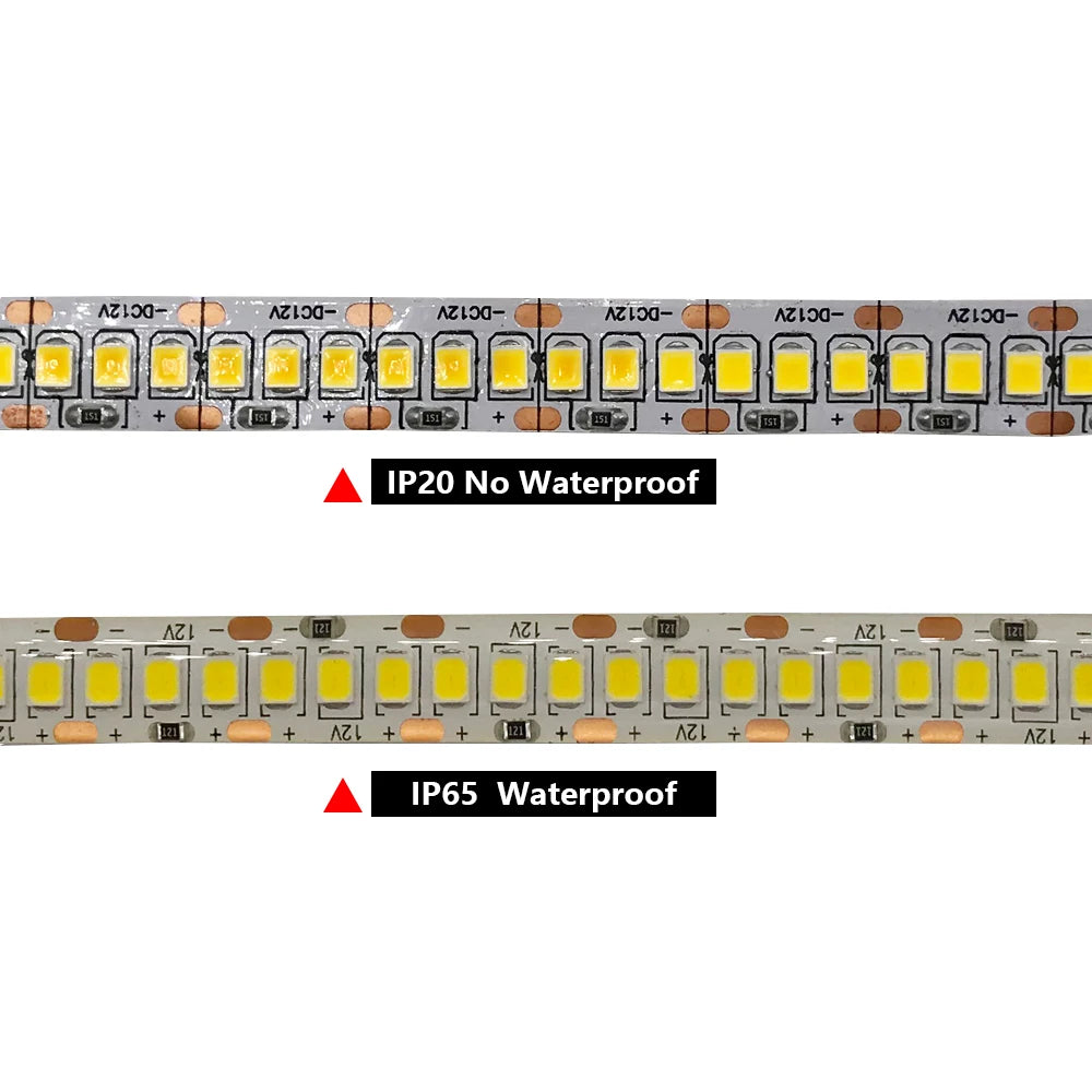 5 12 24 Volt Led Strip Light RGB PC SMD 2835 Warm White Waterproof 5V 12V 24V LED Strip Tape Lamp Lights For Decoration Bedroom Oasis Select