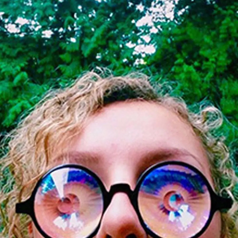 Kaleidoscope Rave Party Glasses – Crystal Prism Diffraction Lens