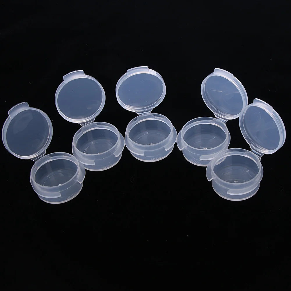 5pc 5g Make Up Jars For Small Business Mini Sample Bottle Sealing Pot Face Cream Container Plastic Transparent Case Portable Box Oasis Select