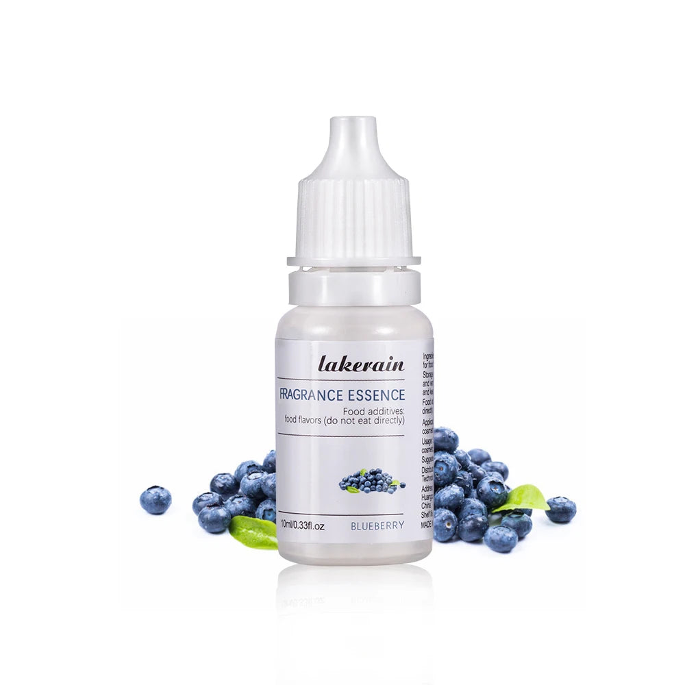 10ml Lip Gloss Liquid Pigment Flavor Essence Oil Drop for Clear Lip Gloss Base Gel Lip Glaze Odorless Moisturizing Lipgloss Base Oasis Select blueberry essence