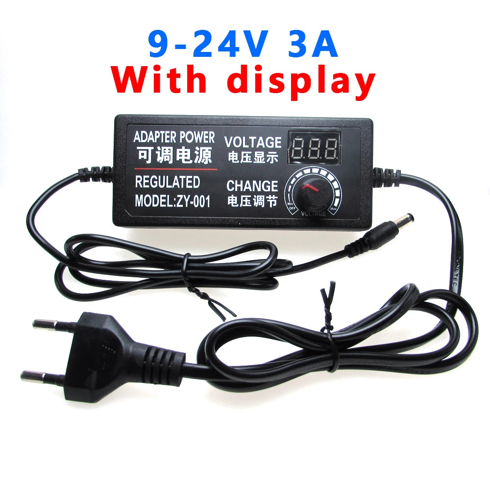 AC DC Power Supply Adjustable 3V 5V 9V 12V 24V 36V 1A 2A 5A 10A Led Power Supply Adapter 12 24 220 V Volt Transformer 5V 12V 24V Oasis Select 9V - 24V 3A US Plug