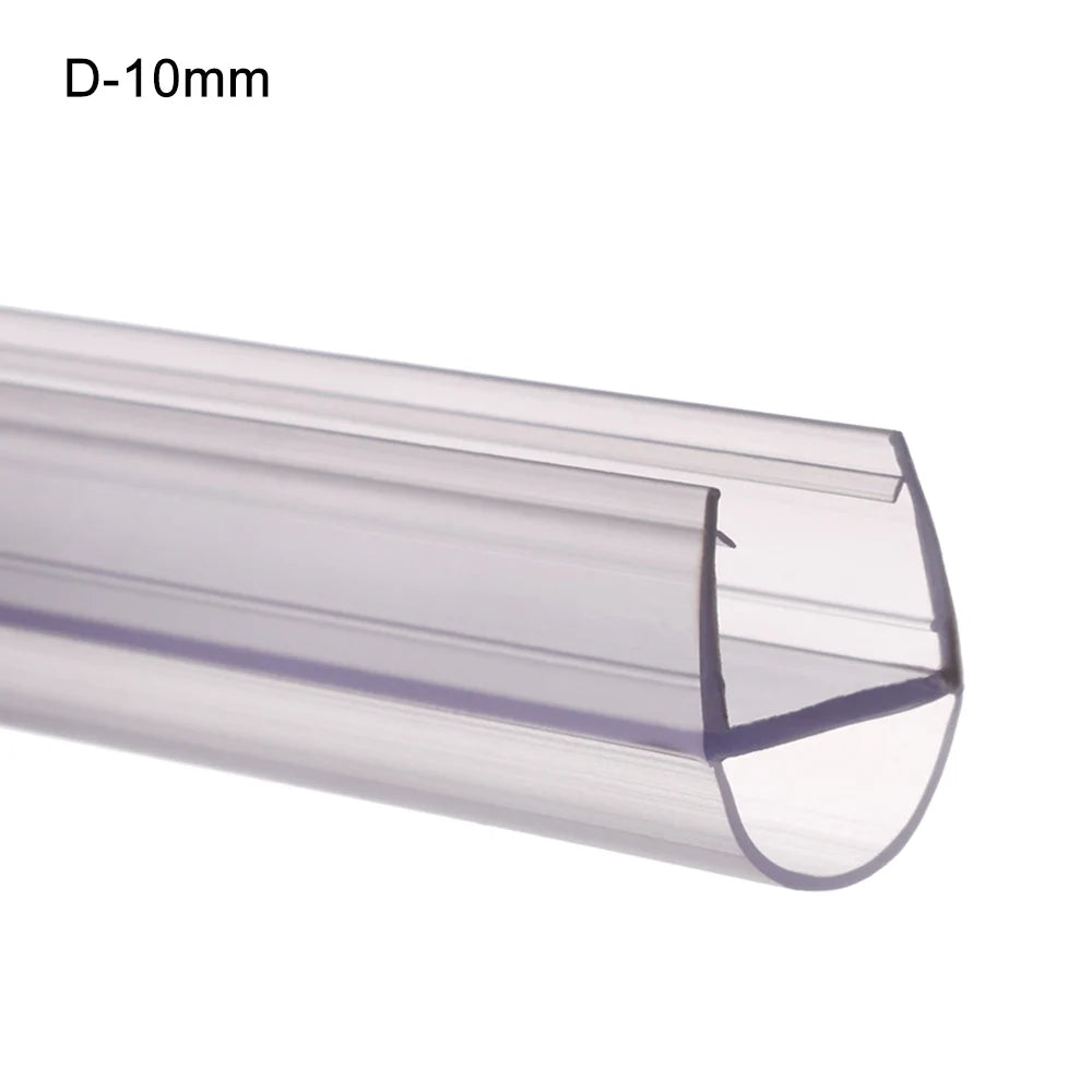 Transparent Seal Strip Bath Shower Screen Door 4 to 12mm Seal Gap Window Door Weatherstrip Sealing Strips Household Accessories Oasis Select D-10mm