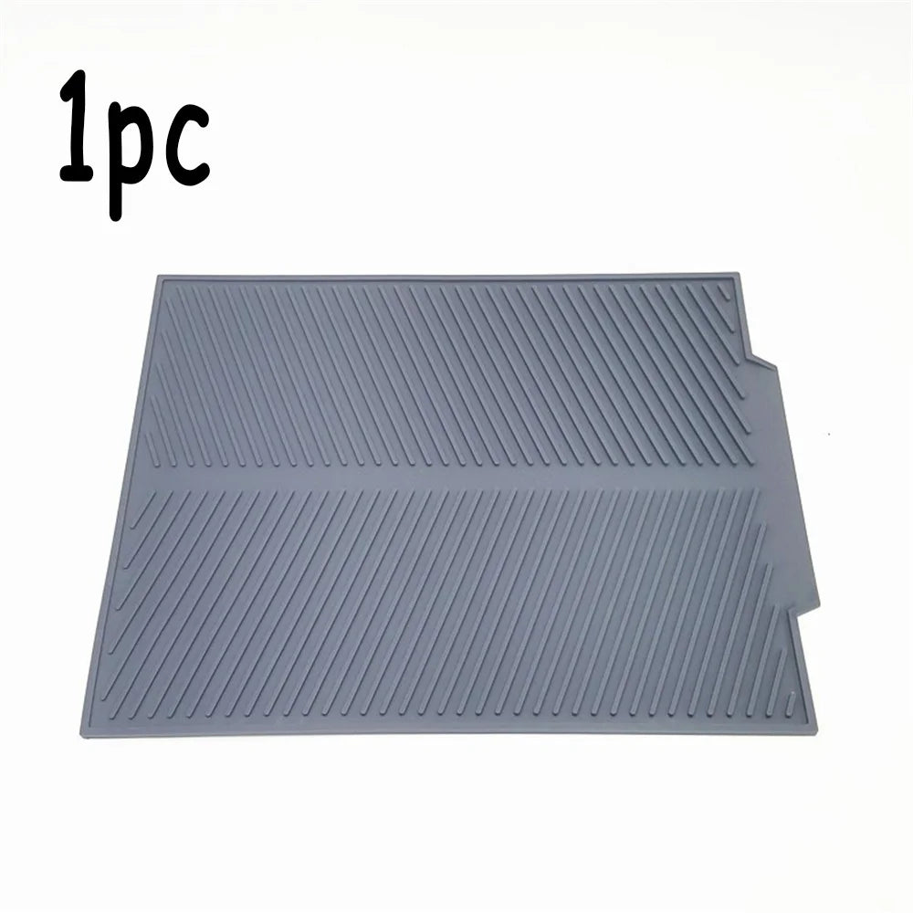 4-Pack Silicone Dish Drying Mat – Non-Slip & Heat Resistant Silicone Drying Mat Oasis Select Grey-1pc L 39x25cm